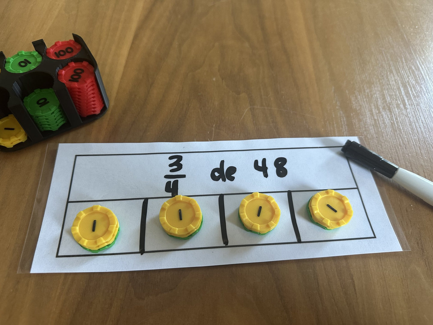 Jetons de numération - 100 jetons