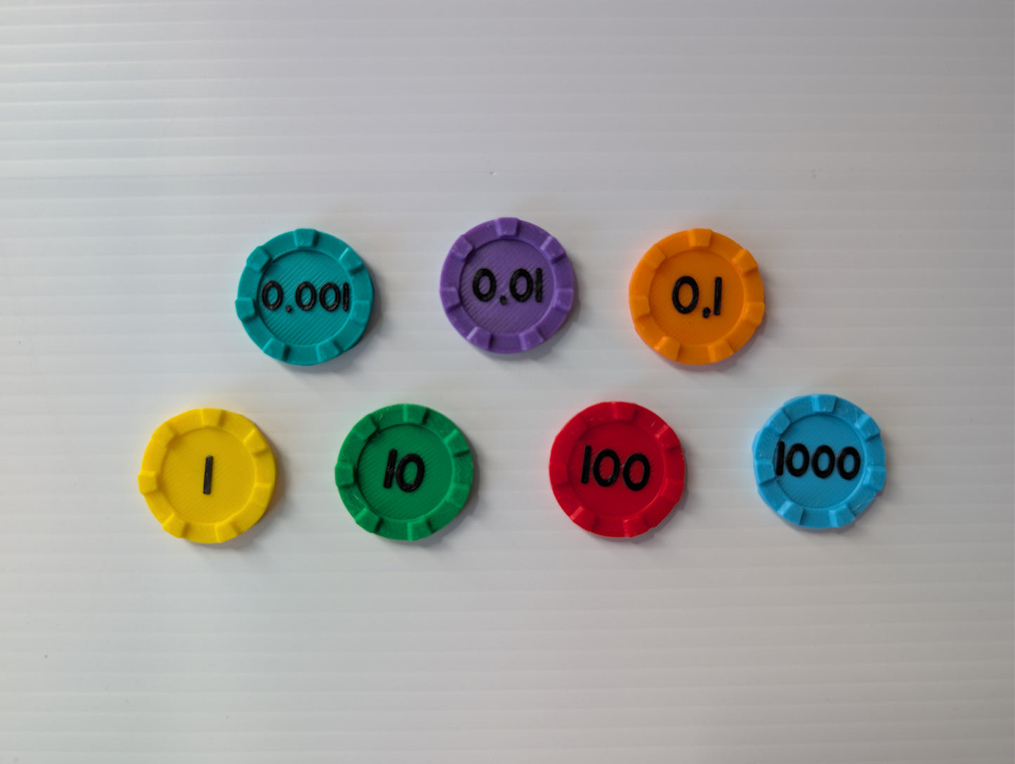 Jetons de numération - 60 jetons